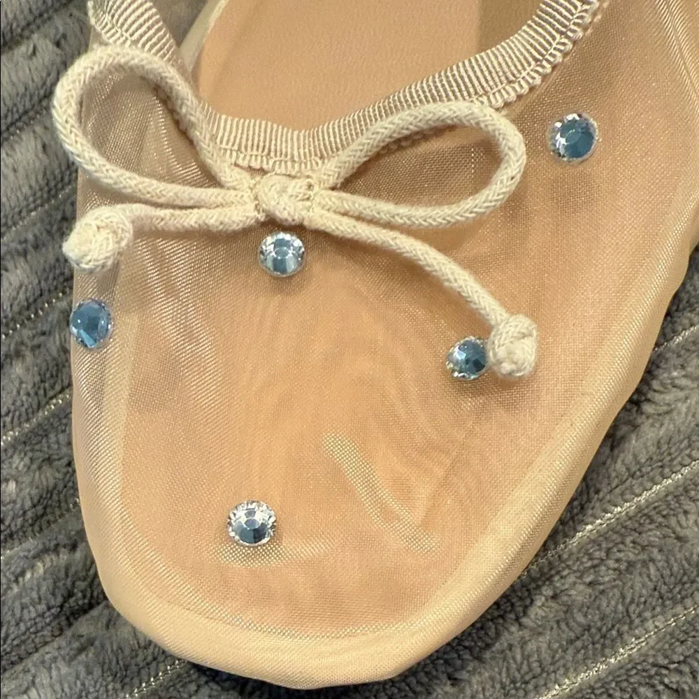 Dream pairs Elegant Beige Women's Shoes with Rhinestone Accents